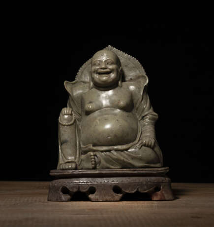 Specksteinfigur des lachenden Budai - photo 2