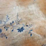 Orangegrundiger Teppich mit Floraldekor - Foto 13
