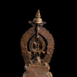 Feuervergoldete Bronze der Mahalakshmi - Foto 2