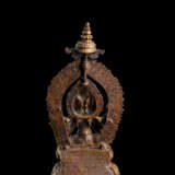 Feuervergoldete Bronze der Mahalakshmi - photo 2