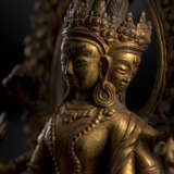 Feuervergoldete Bronze der Mahalakshmi - Foto 4