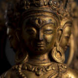 Feuervergoldete Bronze der Mahalakshmi - Foto 5