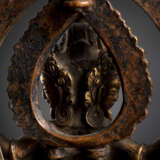 Feuervergoldete Bronze der Mahalakshmi - Foto 7