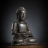 Große Bronze des sitzenden Buddha Shakyamuni - photo 2