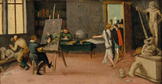 ATTRIBUÉ À HENDRICK VAN STEENWYCK II (1580-1649) - Foto 1