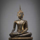 Bronze des Buddha mit Lackfassung und Vergoldung - Foto 2