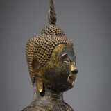 Bronze des Buddha mit Lackfassung und Vergoldung - Foto 5