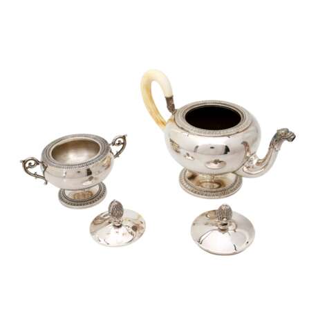 ITALIEN 4-tlg. Kaffee-Teekern und 2 Tabletts, 800 Silber, 20. Jahrhundert - фото 6