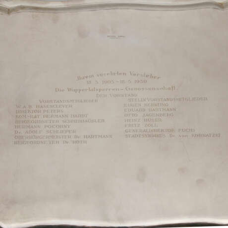 KOCH&BERGFELD großes Tablett, 800 Silber, 20. Jahrhundert - Foto 6