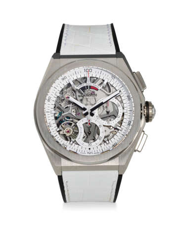 ZENITH, REF. 95.9003.9004/78.R588, DEFY EL PRIMERO 21 JAPAN SPECIAL EDITION, A TITANIUM SKELETONIZED 1/100th OF A SECOND CHRONOGRAPH WRISTWATCH WITH CHRONOGRAPH POWER RESERVE - photo 1