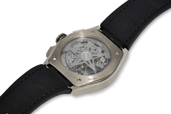 ZENITH, REF. 95.9003.9004/78.R588, DEFY EL PRIMERO 21 JAPAN SPECIAL EDITION, A TITANIUM SKELETONIZED 1/100th OF A SECOND CHRONOGRAPH WRISTWATCH WITH CHRONOGRAPH POWER RESERVE - фото 3