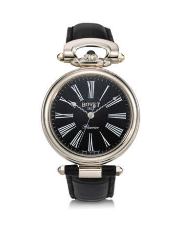 BOVET, AMADEO FLEURIER, AN 18K WHITE GOLD WRISTWATCH WITH BLACK DIAL - photo 1