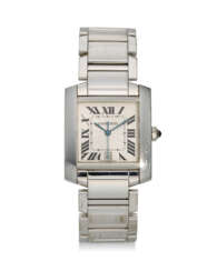 CARTIER, REF. 2366, TANK FRANÇAISE, AN 18K WHITE GOLD WRISTWATCH WITH DATE