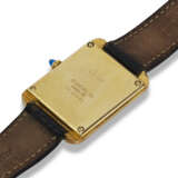 CARTIER, REF. 15716, “STEPPED” TANK NEW YORK, A 14K GOLD-PLATED “JUMBO” SIZED WRISTWATCH - photo 3