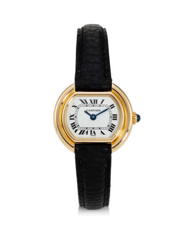 CARTIER, ELLIPSE “MINI,” A FINE 18K YELLOW GOLD OVAL-SHAPED WRISTWATCH - фото 1