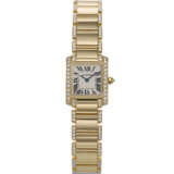 CARTIER, REF. WE1001RC, TANK FRANÇAISE, AN 18K YELLOW GOLD AND DIAMOND-SET QUARTZ WRISTWATCH - фото 1