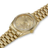 ROLEX, REF. 118238, DAY-DATE, AN 18K YELLOW GOLD WRISTWATCH WITH DAY, DATE, AND DIAMOND-SET DIAL - фото 2