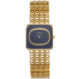 PATEK PHILIPPE, REF. 4183/1J-200, A FINE 18K YELLOW GOLD BRACELET WATCH WITH BLUE DIAL - Foto 1