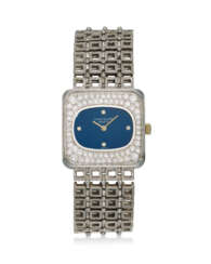 PATEK PHILIPPE, REF. 4244/2, A VERY FINE AND RARE 18K WHITE GOLD AND DIAMOND-SET BRACELET WATCH