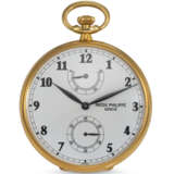 PATEK PHILIPPE, REF. 972/1, AN 18K YELLOW GOLD LEPINE POCKET WATCH WITH POWER RESERVE - фото 1