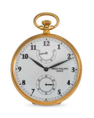 PATEK PHILIPPE, REF. 972/1, AN 18K YELLOW GOLD LEPINE POCKET WATCH WITH POWER RESERVE