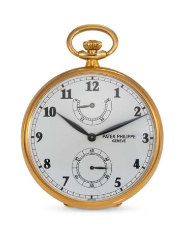 PATEK PHILIPPE, REF. 972/1, AN 18K YELLOW GOLD LEPINE POCKET WATCH WITH POWER RESERVE - photo 1