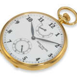 PATEK PHILIPPE, REF. 972/1, AN 18K YELLOW GOLD LEPINE POCKET WATCH WITH POWER RESERVE - Foto 2