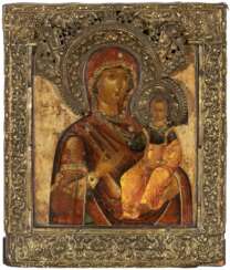 Gottesmutter Hodegetria mit vergoldeter Silberbasma