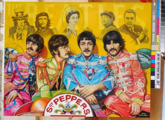 “The Beatles forever!” Canvas Oil paint Pop Art Historical genre 2017 - photo 2