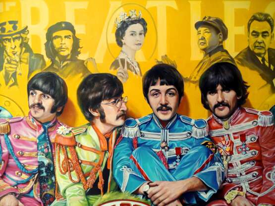 “The Beatles forever!” Canvas Oil paint Pop Art Historical genre 2017 - photo 3