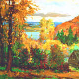 Полыхает осень разноцветьем красок Canvas Oil paint Realism Landscape painting 2016 - photo 1