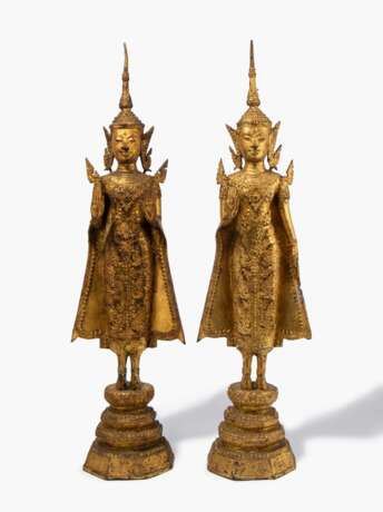 Lot: 2 stehende Buddhas - Foto 1