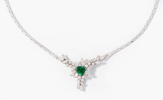 Smaragd-Diamant-Collier - photo 1