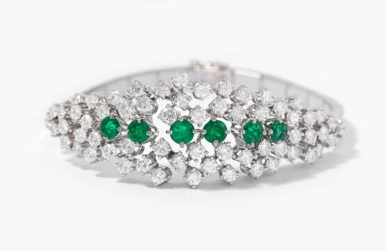 Smaragd-Brillant-Bracelet - photo 1