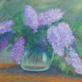 Lilacs pastel on cardbord soft pastel Impressionismus Blumenstillleben Georgia 2020 - Foto 1