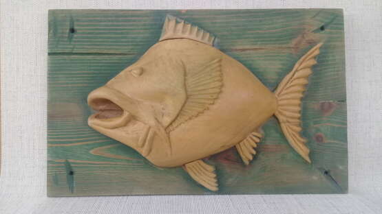 “Fish seed” Wood Wood carving Animalistic 1996 - photo 1