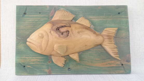 “Fish seed” Wood Wood carving Animalistic 1996 - photo 2