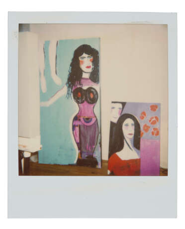 TWO POLAROID PHOTOGRAPHS OF DONNA SUMMER'S WORKS ON CANVAS - photo 2