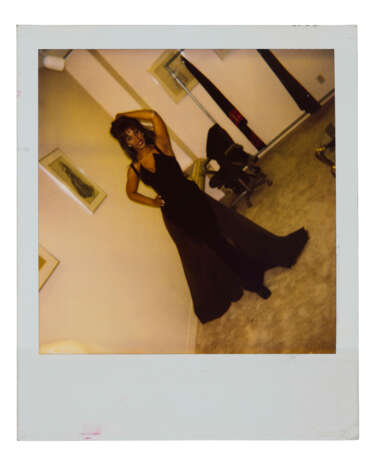 TWO CANDID POLAROID PHOTOGRAPHS OF DONNA SUMMER MODELING DRESSES - фото 3