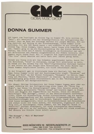 HER 1975 PERFORMANCE RIGHTS SOCIETY APPLICATION WITH A RARE VERSION OF HER SIGNATURE - photo 3