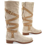 TWO PAIRS OF SUEDE HIGH BOOTS - фото 7