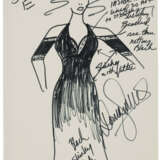 A GROUP OF SEVEN COSTUME DESIGNS DRAWN BY DONNA SUMMER - photo 2