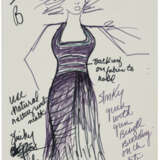A GROUP OF SEVEN COSTUME DESIGNS DRAWN BY DONNA SUMMER - фото 3