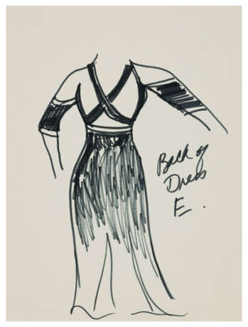 A GROUP OF SEVEN COSTUME DESIGNS DRAWN BY DONNA SUMMER - photo 5