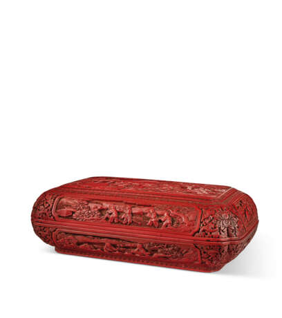 A CINNABAR LACQUER BOX AND COVER - photo 3