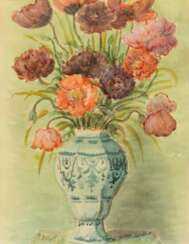 Emil Maetzel (Cuxhaven 1877 - Hamburg 1955). Blumen in einer Vase.