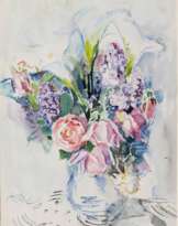 Gretchen Wohlwill (Hamburg 1878 - Hamburg 1962). Blumen in einer Vase.