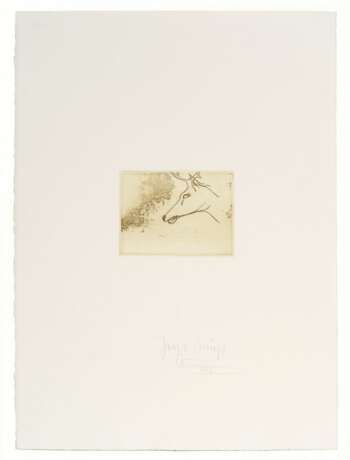 Joseph Beuys (Kleve 1921 - Düsseldorf 1986). Hirschkopf. - Foto 1