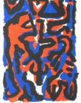 A. R. Penck (Dresden 1939 - Zürich 2017), eigentl. Ralf Winkler. Löwe und Skorpion.