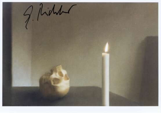 Gerhard Richter (Dresden 1932). Schädel mit Kerze. - фото 1